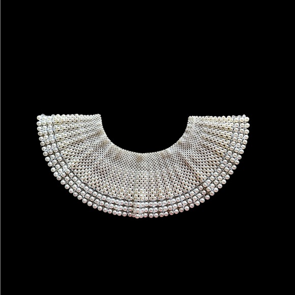 Handmade Pearl Statement Collar - Picture 7 of 10